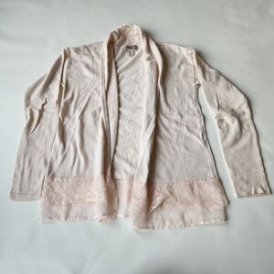 Forever 21 Cream Knit Cardigan